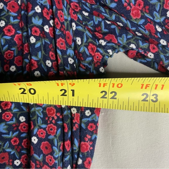 Love & Legend Floral Bell Sleeve Lace Lined Dress Boho Cottagecore Prairie Sz 20 - Picture 8 of 9